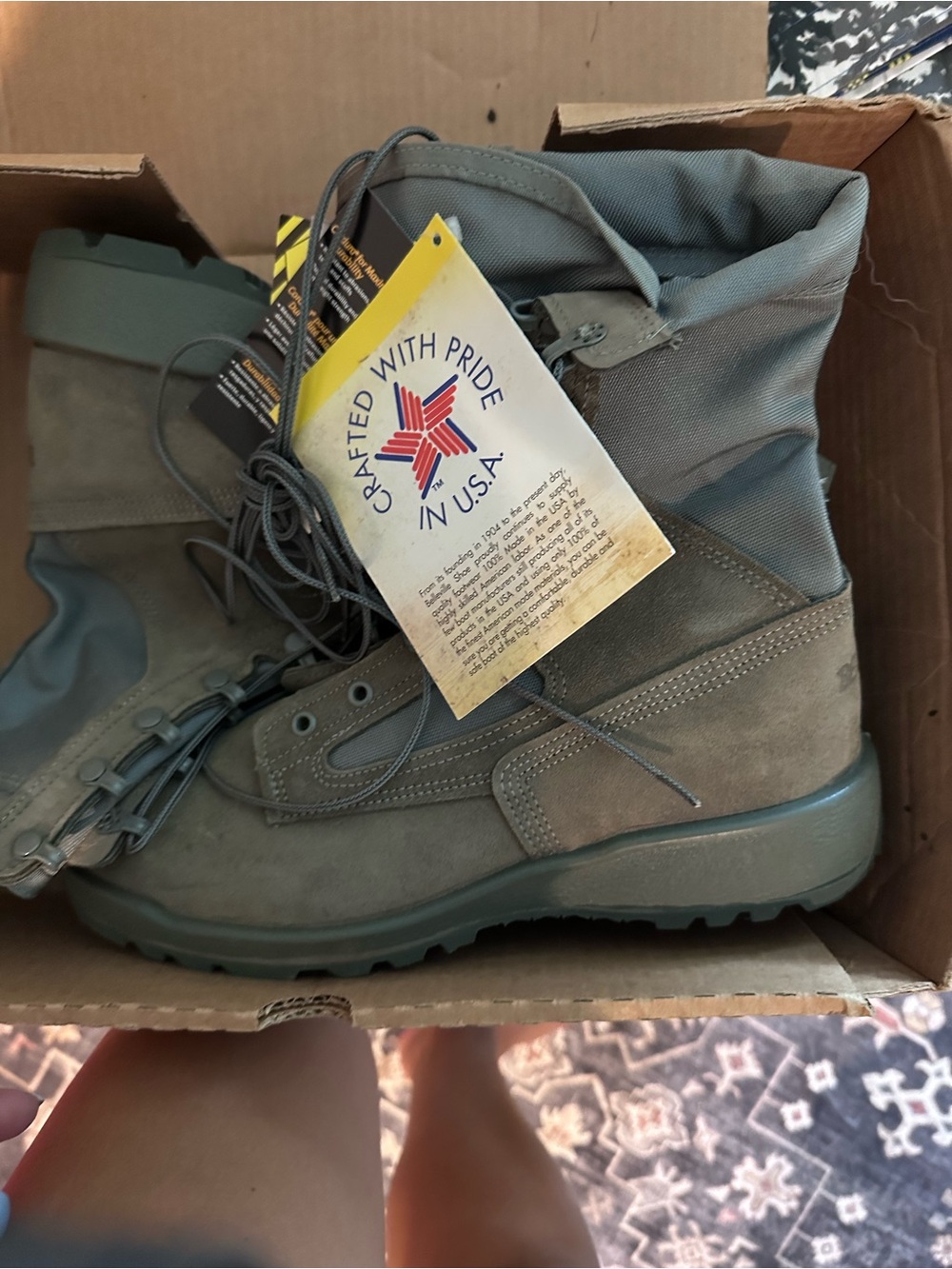 Men's Olive Tactical Field Boots - USA Crafted